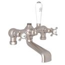 ROHL&reg; Satin Nickel Three Handle Roman Tub Faucet 