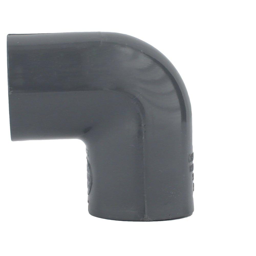 Dark Grey PVC Schedule 80 90&deg; Elbow 
