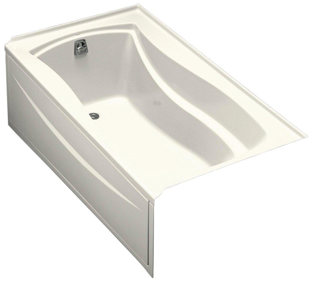 KOHLER Biscuit 66 x 36 in. Soaker Alcove Bathtub Left Drain 