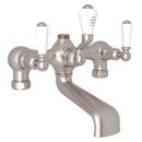 Perrin & Rowe Satin Nickel Three Handle Roman Tub Faucet 