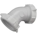Keeney White Slip-Joint Straight PVC 45 Degree Elbow 