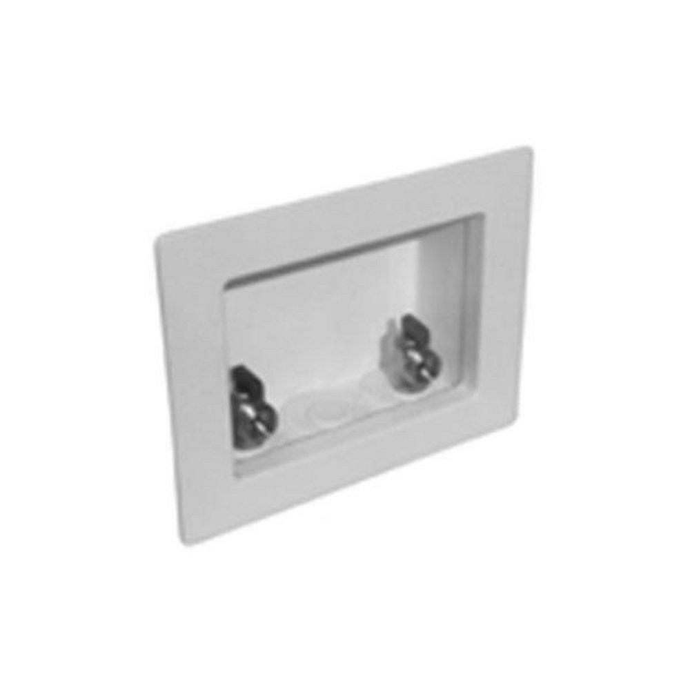 LSP Products Group White 7-5/8 in x 6-1/2 in x 3 in Washing Machine Supply Box 