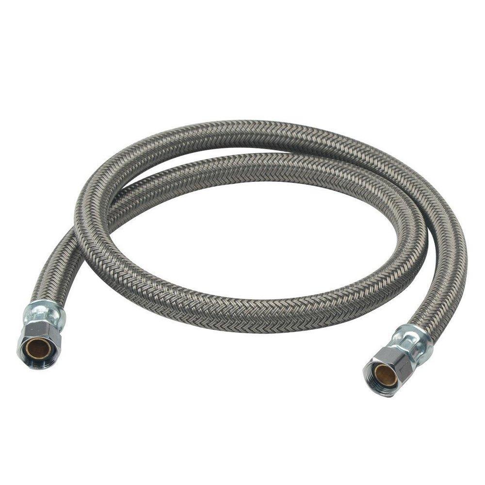 BrassCraft Silver 3/8 in. Braided Polymer Dishwasher Flexible Water Connector 