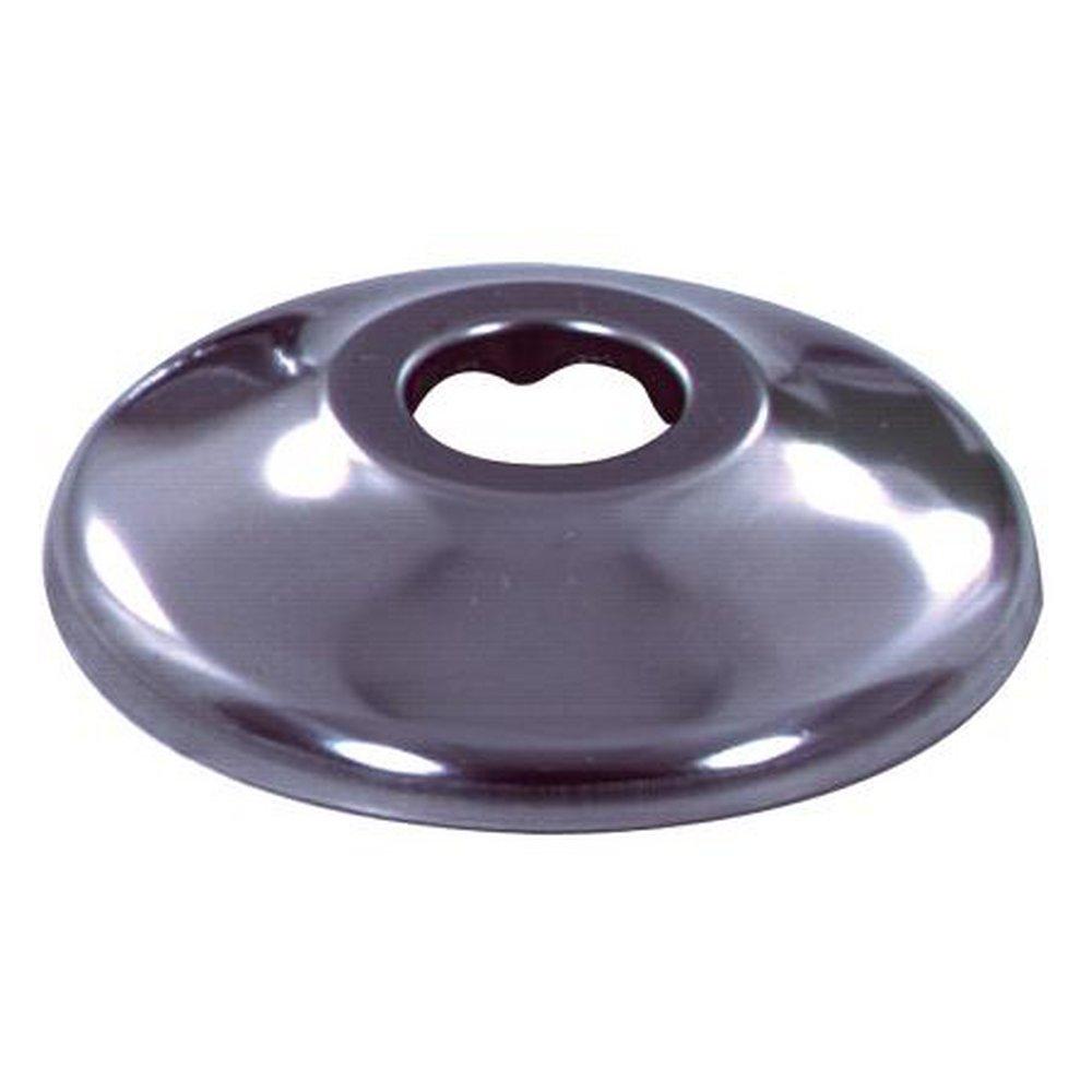 BrassCraft Stainless Steel 1/2 in. Steel Shallow Box Escutcheon 