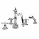 Three Handle Roman Tub Faucet in Polished Nickel - Natural Trim Only