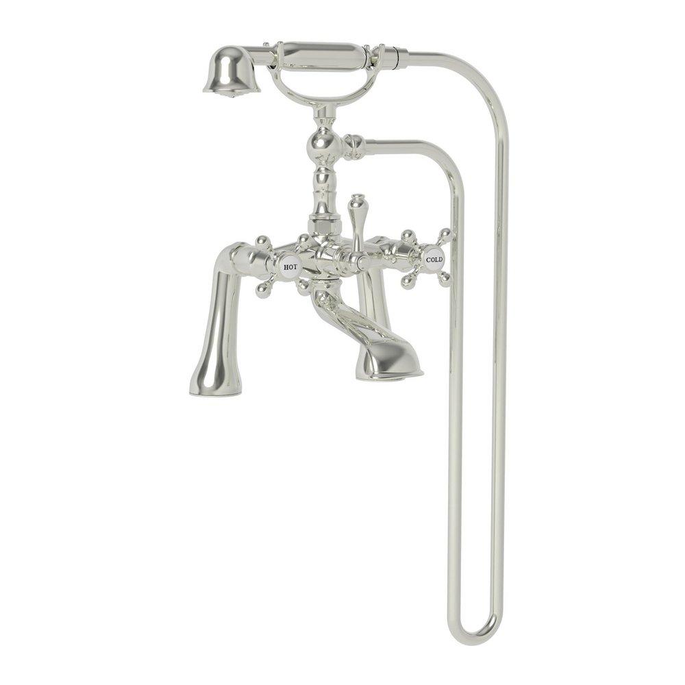 Newport Brass Polished Nickel - Natural Two Handle Roman Tub Faucet 