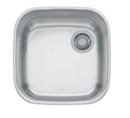 16-7/8 x 16-11/16 in. No Hole Single Bowl Undermount Kitchen Sink in Stainless Steel
