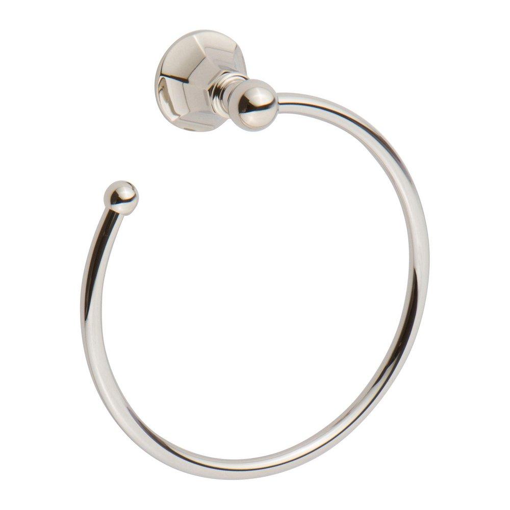Ginger Polished Nickel Round Towel Ring 