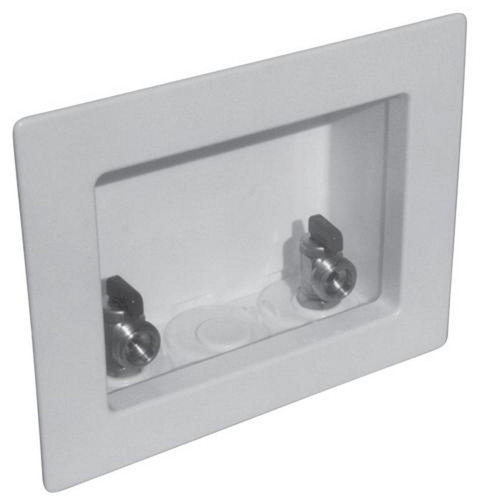 LSP Products Group White 7-5/8 in x 6-1/2 in x 3 in Washing Machine Supply Box 