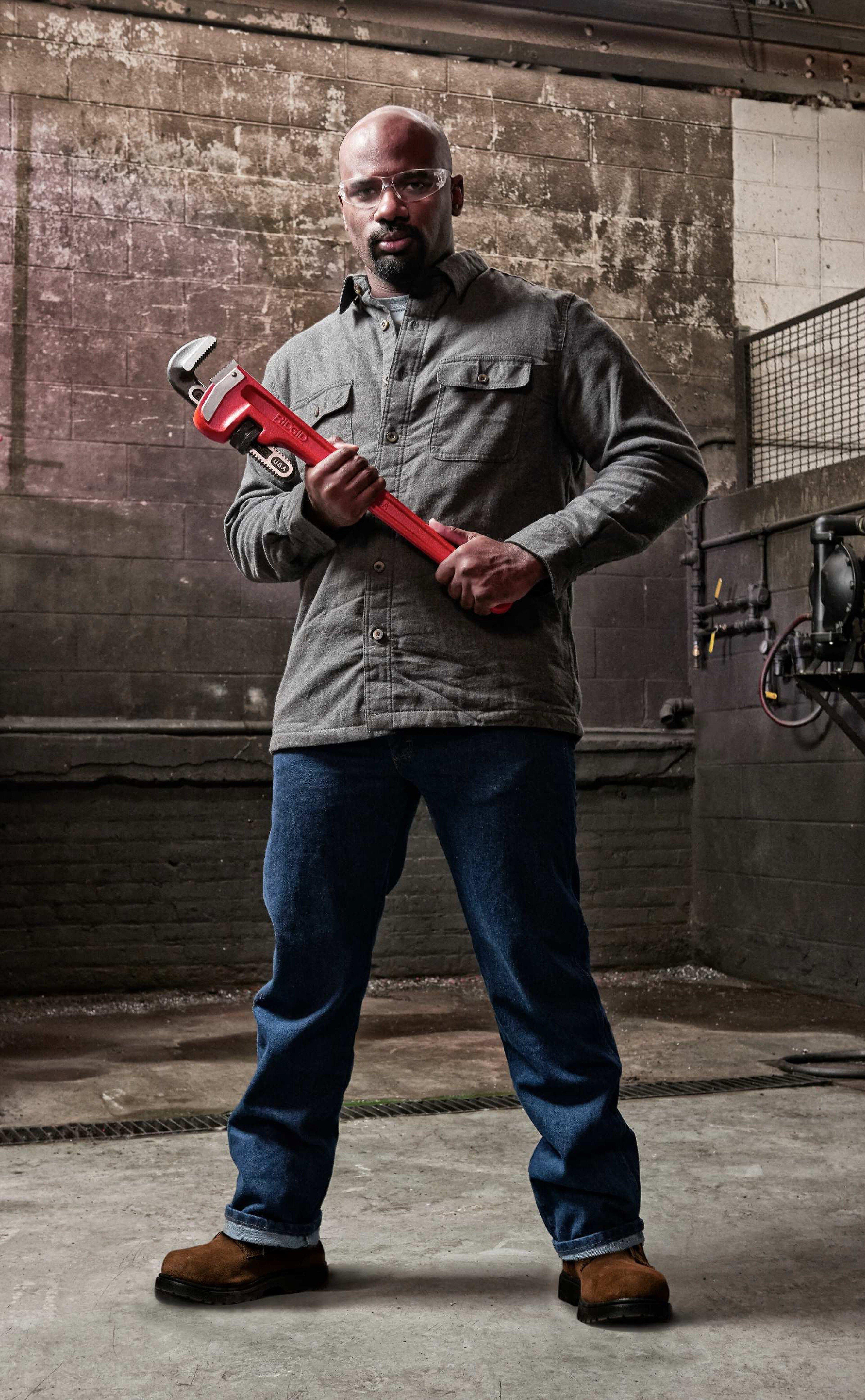 RIDGID Red 36 in. Pipe Wrench 