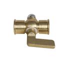 Jones Stephens Satin Brass FNPT Air Cock 