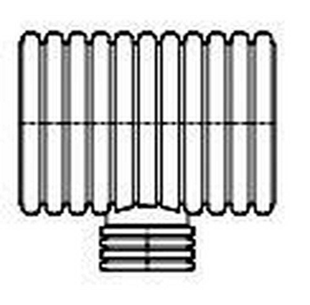 ADS&reg; Plain End Corrugated Reducing HDPE Tee 
