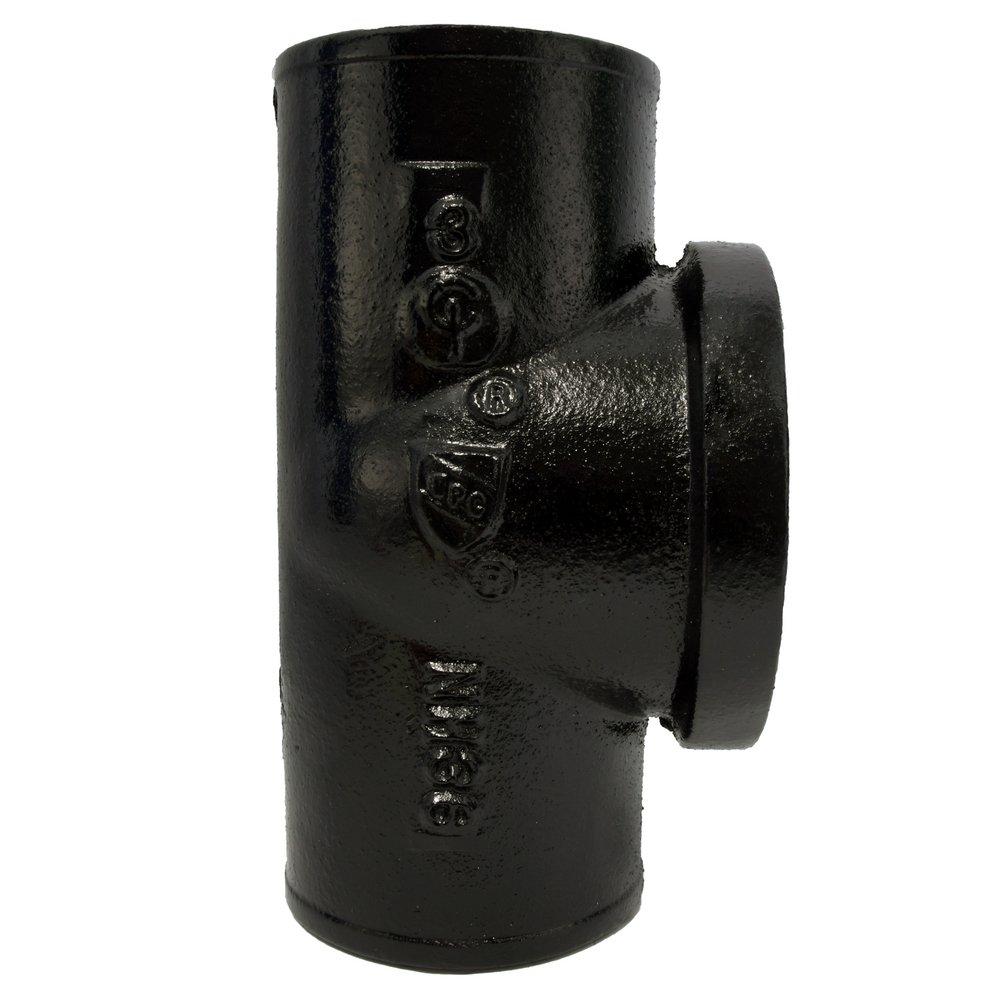 Black Spigot x FNPT Cast Iron Test Tee 