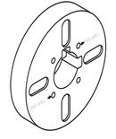 Moen Chrome 4-1/2 in. Plaster Ground 