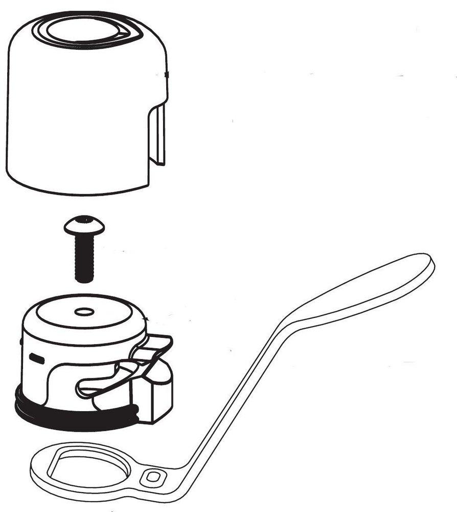 Moen Chrome 2 in. Lever Handle Assembly 