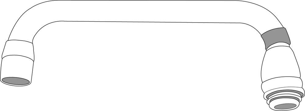 Moen Chrome Double Bend Spout Assembly 