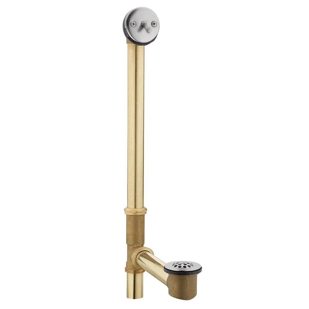 Moen Polished Chrome 24 in. Brass Trip Lever Drain 
