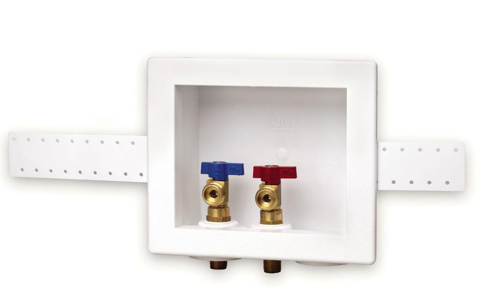 White *NLA 2 Double WM Box MIP 1/4 Turn Valve 