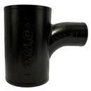 Black No Hub Cast Iron Sanitary Tee 