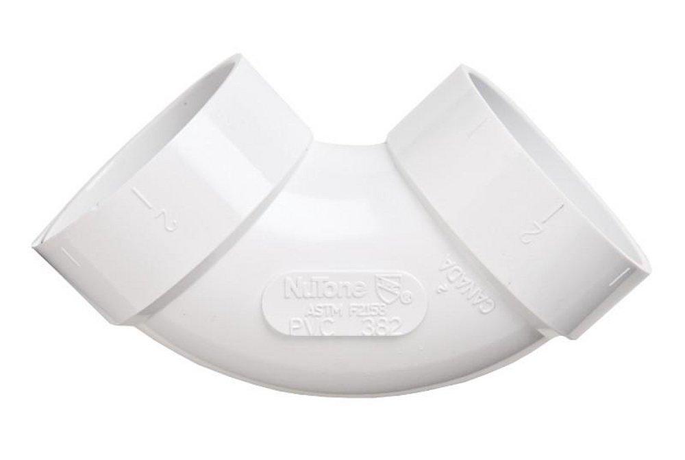 Broan White Plastic 90 Degree Elbow 