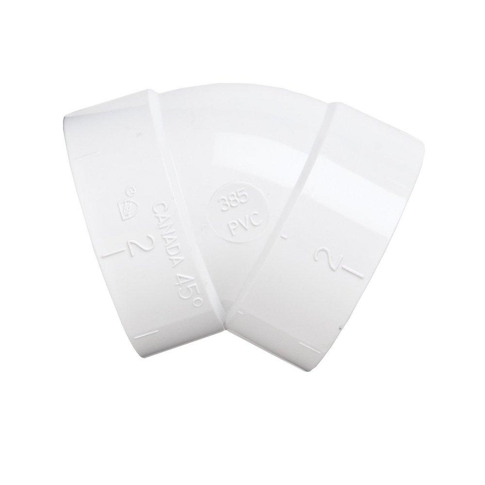 Broan White Central Vacuum 45 Degree Elbow 