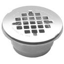 Oatey&reg; Solvent Weld Plastic Polished Brass Shower Drain 