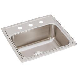 19 in. Drop-in Stainless Steel Single Bowl Kitchen Sink in Lustrous Satin