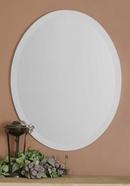 Uttermost Company 22 in. Beveled Oval Frameless Mirror 