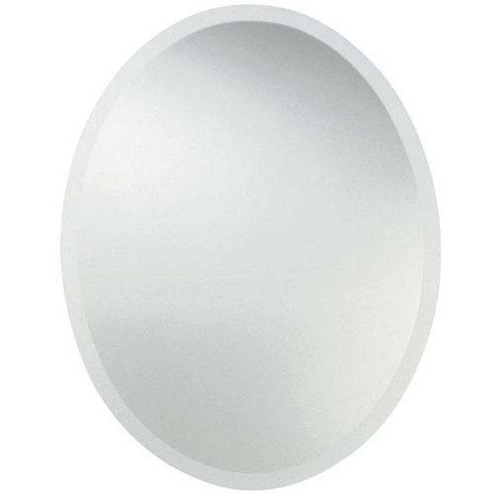 Uttermost Company 22 in. Beveled Oval Frameless Mirror 