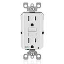 LEVITON White 125V Weatherproof GFCI Receptacle 