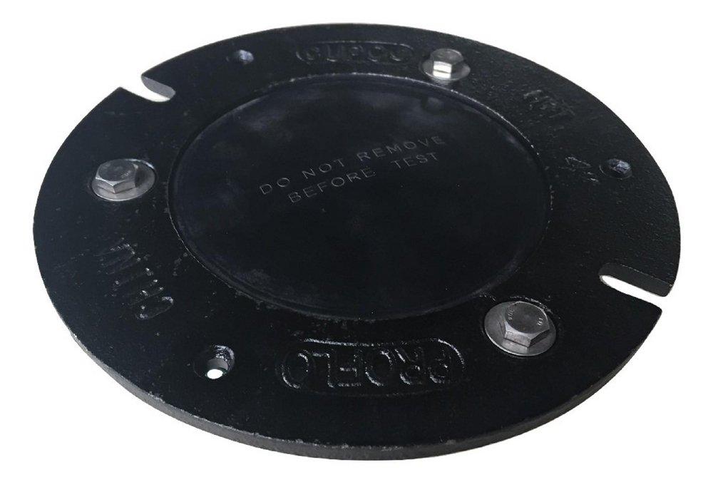PROFLO&reg; Blue Cast Iron Quick Connect Closet Flange with Test Cap 