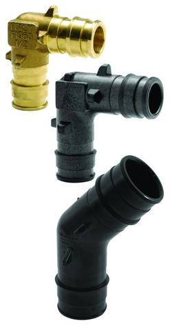 3 in. Plastic PEX Expansion 45° Elbow