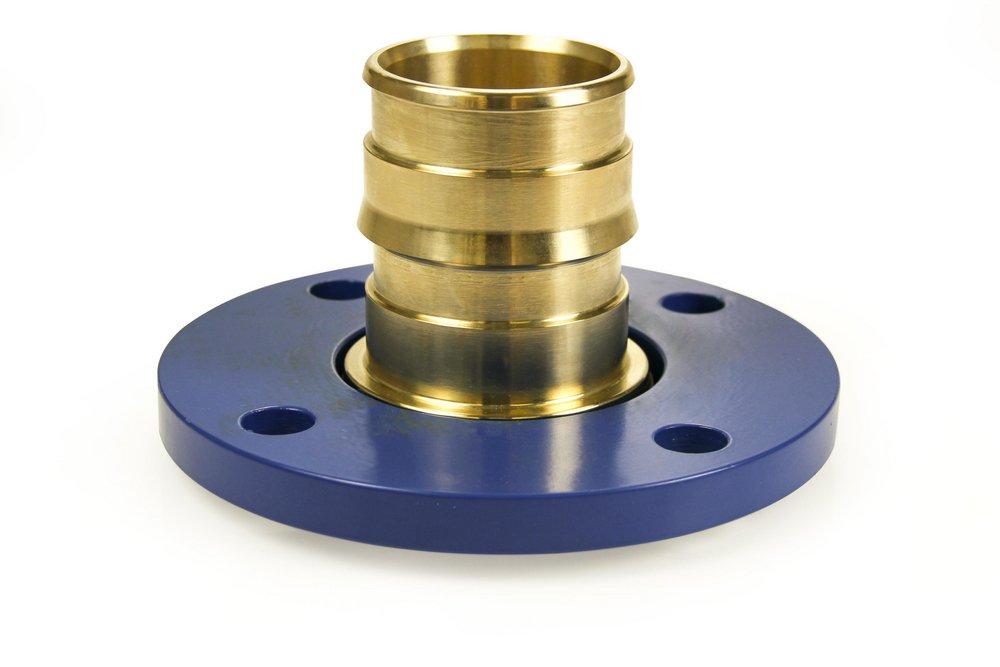Uponor ProPEX® 3 in. Brass PEX Expansion x 3 in. Flange Adapter