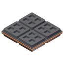 2 x 2 in. Cork and Rubber Isolation Pad