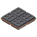 Mason Industries 2 in. Cork and Rubber Isolation Pad 