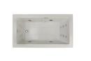 72 x 42 in. Whirlpool Drop-In Bathtub with End Drain in Oyster
