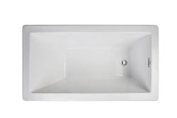 66 x 36 in. Drop-In Bathtub with End Drain in White