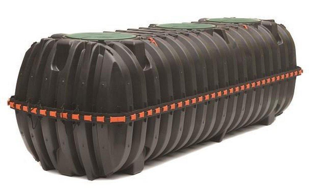 Infiltrator Systems Polypropylene Double Compartment Septic Tank with 2 Manholes 