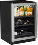 Marvel Industries Black/Stainless Steel 23-7/8 in. 162 Cans Beverage Cooler 