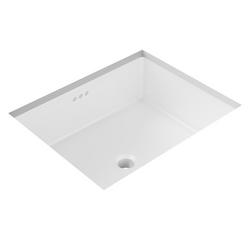 19-7/8 in. Undermount Rectangular Vitreous China Bathroom Sink in White