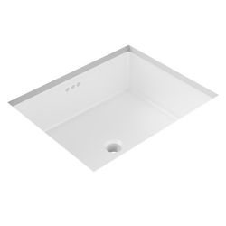 19-7/8 in. Undermount Rectangular Vitreous China Bathroom Sink in White