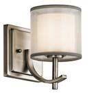 60W 1-Light Incandescent Wall Sconce in Antique Pewter