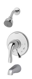 Symmons Industries Polished Chrome Two Handle Single Function Bathtub & Shower Faucet 