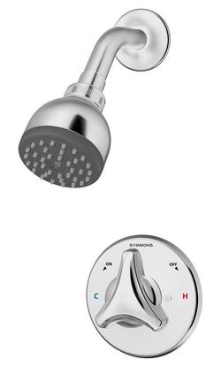 One Handle Single Function Shower Faucet in Polished Chrome (Trim Only)