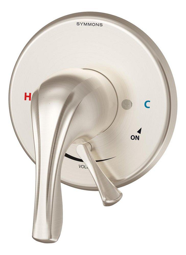 Symmons Industries Satin Nickel Two Handle Dual Function Bathtub & Shower Faucet (Trim Only) 