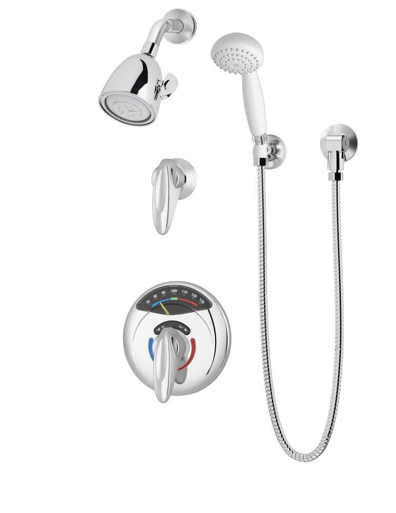 Symmons Industries Polished Chrome Two Handle Dual Function Shower System 