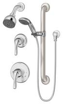 2.5 gpm Two Handle Single Function Shower System in Polished Chrome