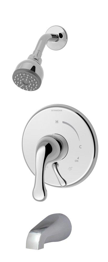 Symmons Industries Polished Chrome Two Handle Single Function Bathtub & Shower Faucet (Trim Only) 