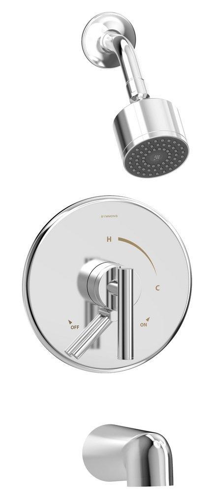 Symmons Industries Polished Chrome Two Handle Single Function Bathtub & Shower Faucet (Trim Only) 