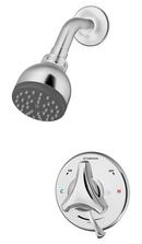 Two Handle Single Function Shower Faucet in Polished Chrome (Trim Only)